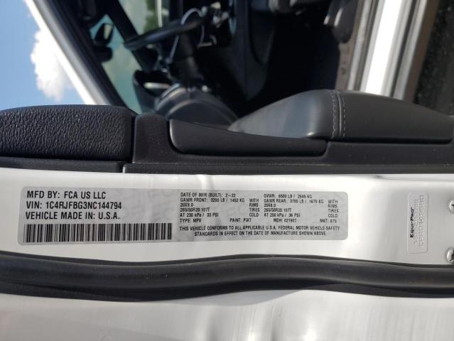 2022 JEEP GRAND CHER - 1C4RJFBG3NC144794