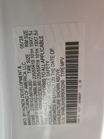 2024 HONDA ODYSSEY EL 5FNRL6H95RB062240