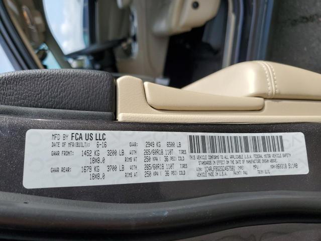 2016 JEEP GRAND CHER - 1C4RJFBG2GC457581