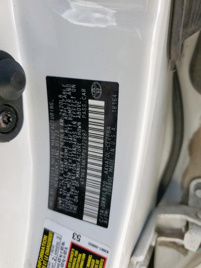 2023 TOYOTA CAMRY XSE 4T1K61AK1PU172887