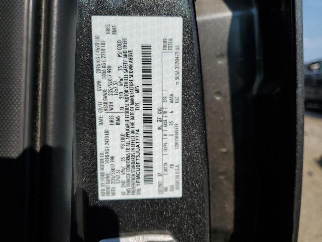 2018 FORD ESCAPE S 1FMCU0F73JUA17774