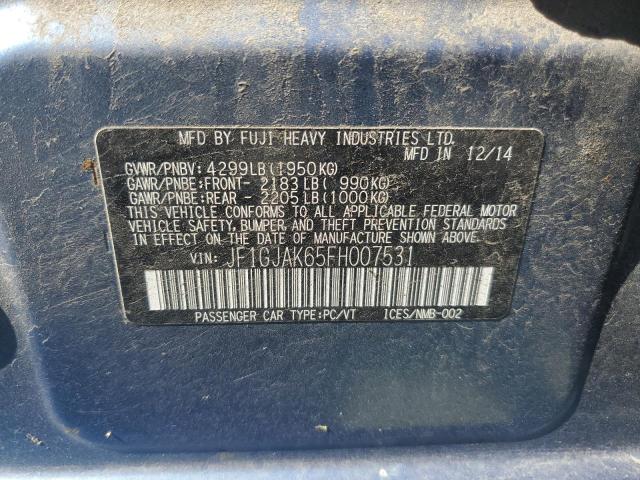 2015 SUBARU IMPREZA PR JF1GJAK65FH007531