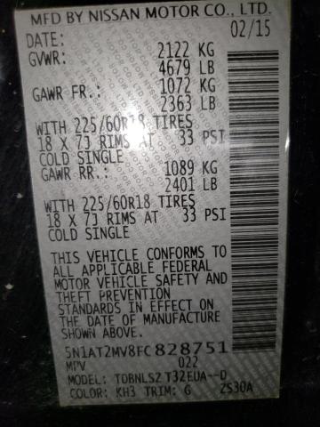 2015 NISSAN ROGUE S - 5N1AT2MV8FC828751