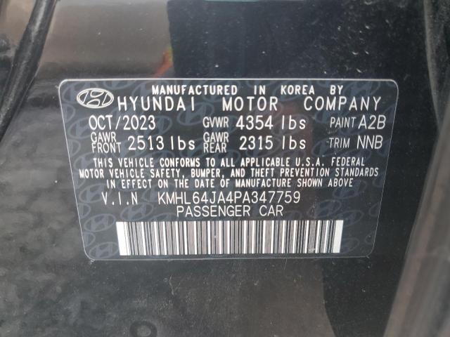 2023 HYUNDAI SONATA SEL KMHL64JA4PA347759