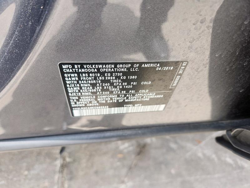 2019 VOLKSWAGEN ATLAS SE - 1V2LR2CA6KC562942