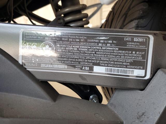 2011 CAN-AM SPYDER ROA 2BXJAWA10BV000916