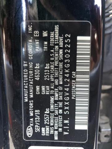 2019 KIA OPTIMA SXL 5XXGV4L24KG302252
