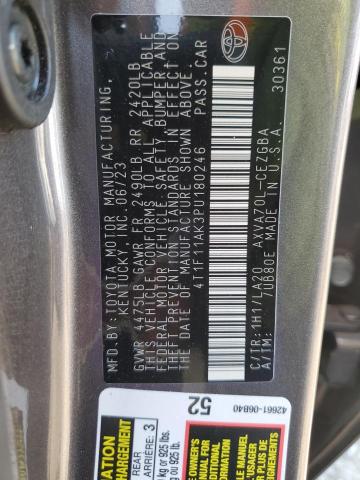 2023 TOYOTA CAMRY XLE - 4T1F11AK3PU180246