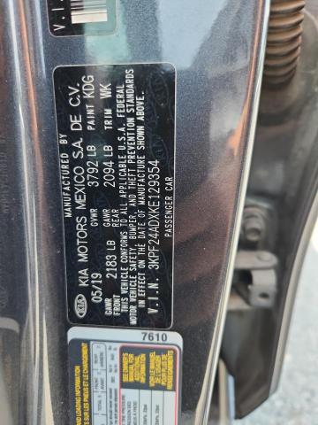 2019 KIA FORTE FE #3311673321