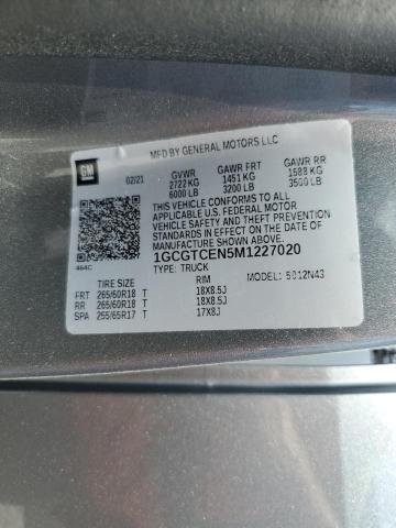 2021 CHEVROLET COLORADO L 1GCGTCEN5M1227020