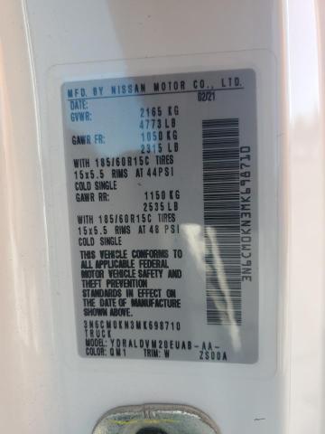 2021 NISSAN NV200 2.5S 3N6CM0KN3MK698710