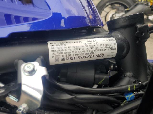 2024 YAMAHA YZFR3 A MH3RH18YXRK017603
