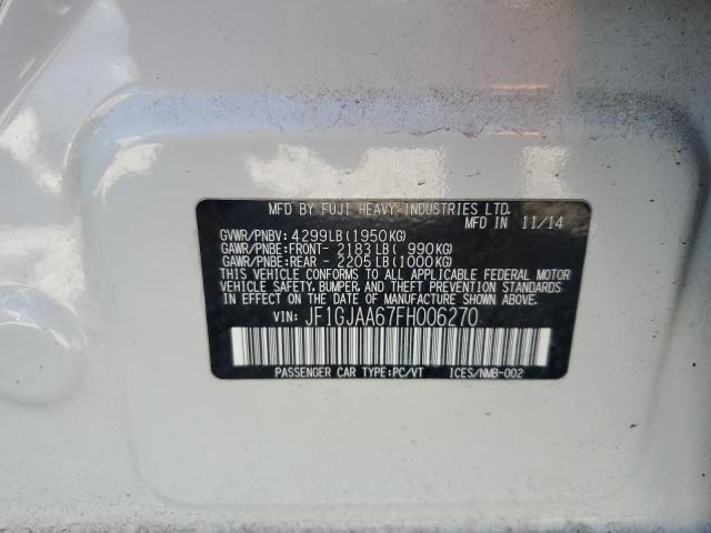 2015 SUBARU IMPREZA JF1GJAA67FH006270