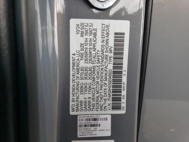 2025 HONDA CR-V SPORT TOURING 7FARS6H93SE049922