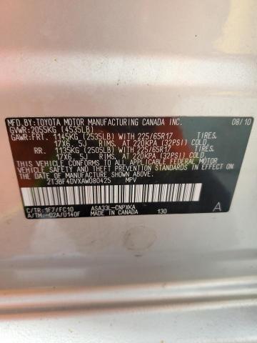 2010 TOYOTA RAV4 - 2T3BF4DVXAW080425