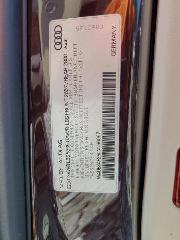 2020 AUDI A6 PREMIUM WAUE8AF26LN066067