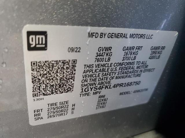 2023 CADILLAC ESCALADE S 1GYS4FKL4PR168750