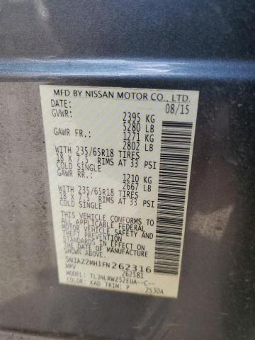 2015 NISSAN MURANO S 5N1AZ2MH1FN262316