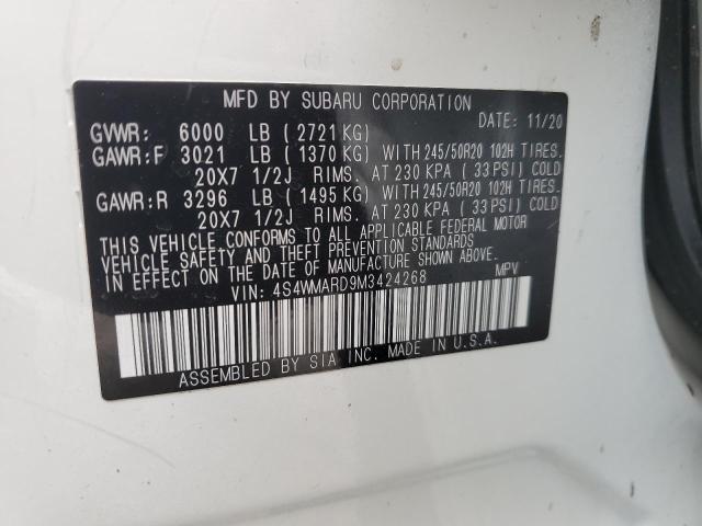 2021 SUBARU ASCENT TOU 4S4WMARD9M3424268