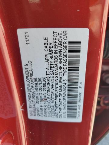2021 HONDA ACCORD HYB 1HGCV3F54MA023415