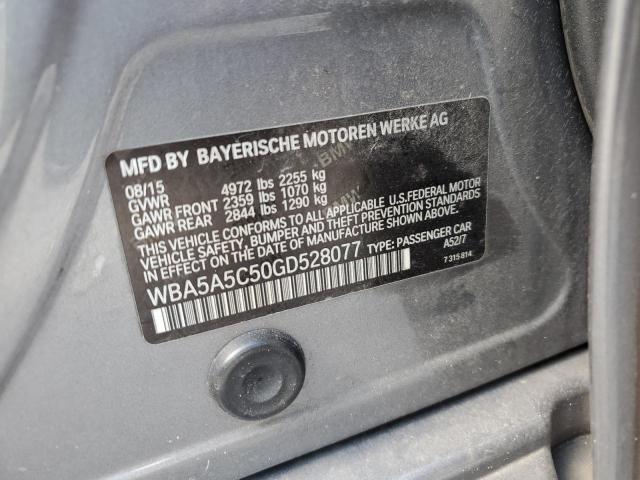 2016 BMW 528 I WBA5A5C50GD528077
