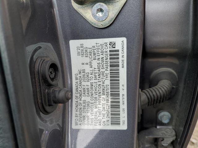 2020 HONDA CIVIC SPORT - 2HGFC2F89LH587570