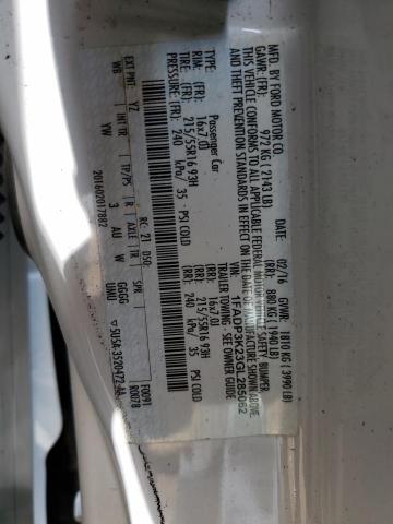 2016 FORD FOCUS SE 1FADP3K23GL285062