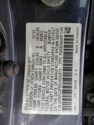2020 HONDA CIVIC LX - 2HGFC2F60LH553810