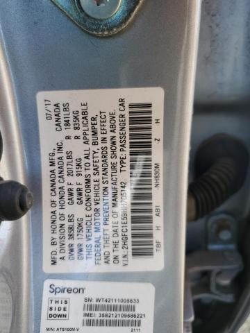 2017 HONDA CIVIC SI - 2HGFC1E59HH705142