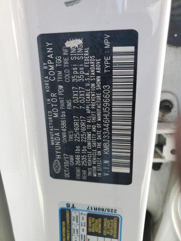 2017 HYUNDAI TUCSON LIM KM8J33A46HU596603