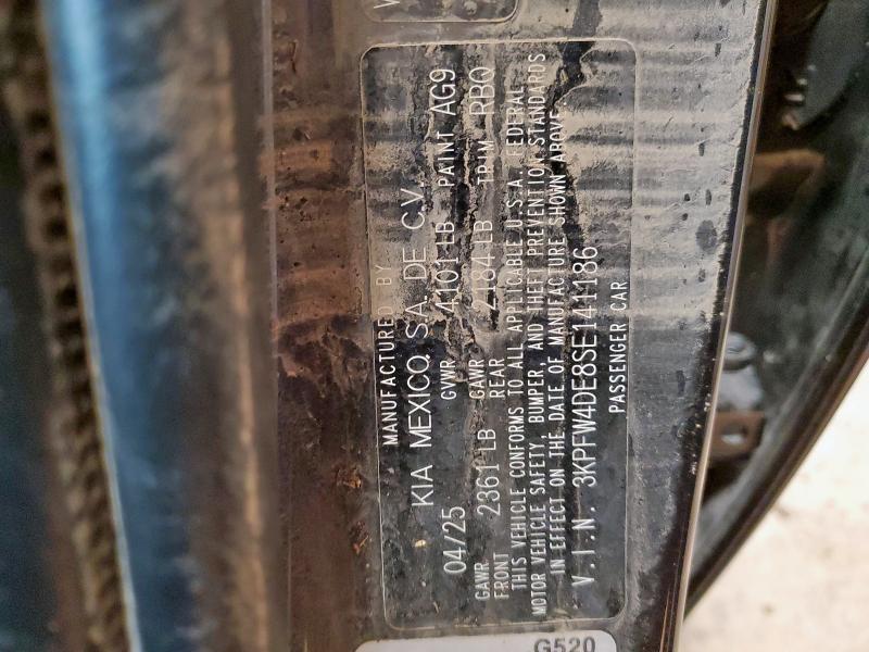 2025 KIA K4 GT LINE 3KPFW4DE8SE141186