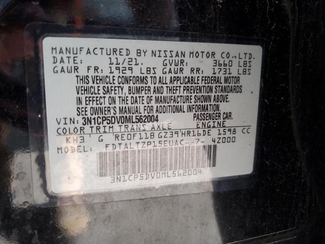 2021 NISSAN KICKS SR 3N1CP5DV0ML562004