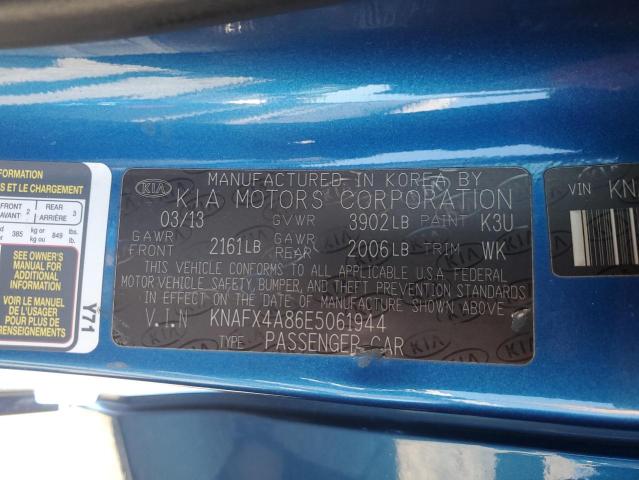 2014 KIA FORTE EX - KNAFX4A86E5061944