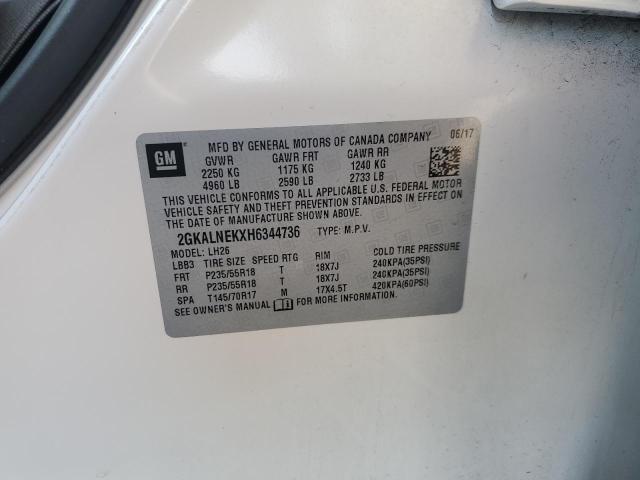 2017 GMC TERRAIN SL 2GKALNEKXH6344736