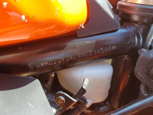 2022 KTM 390 RC MD2JYJ409NC214580