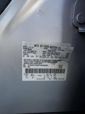 2015 FORD EXPLORER X - 1FM5K7D85FGA40983