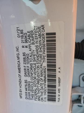 2021 HONDA ACCORD SPO 1HGCV1F48MA036521
