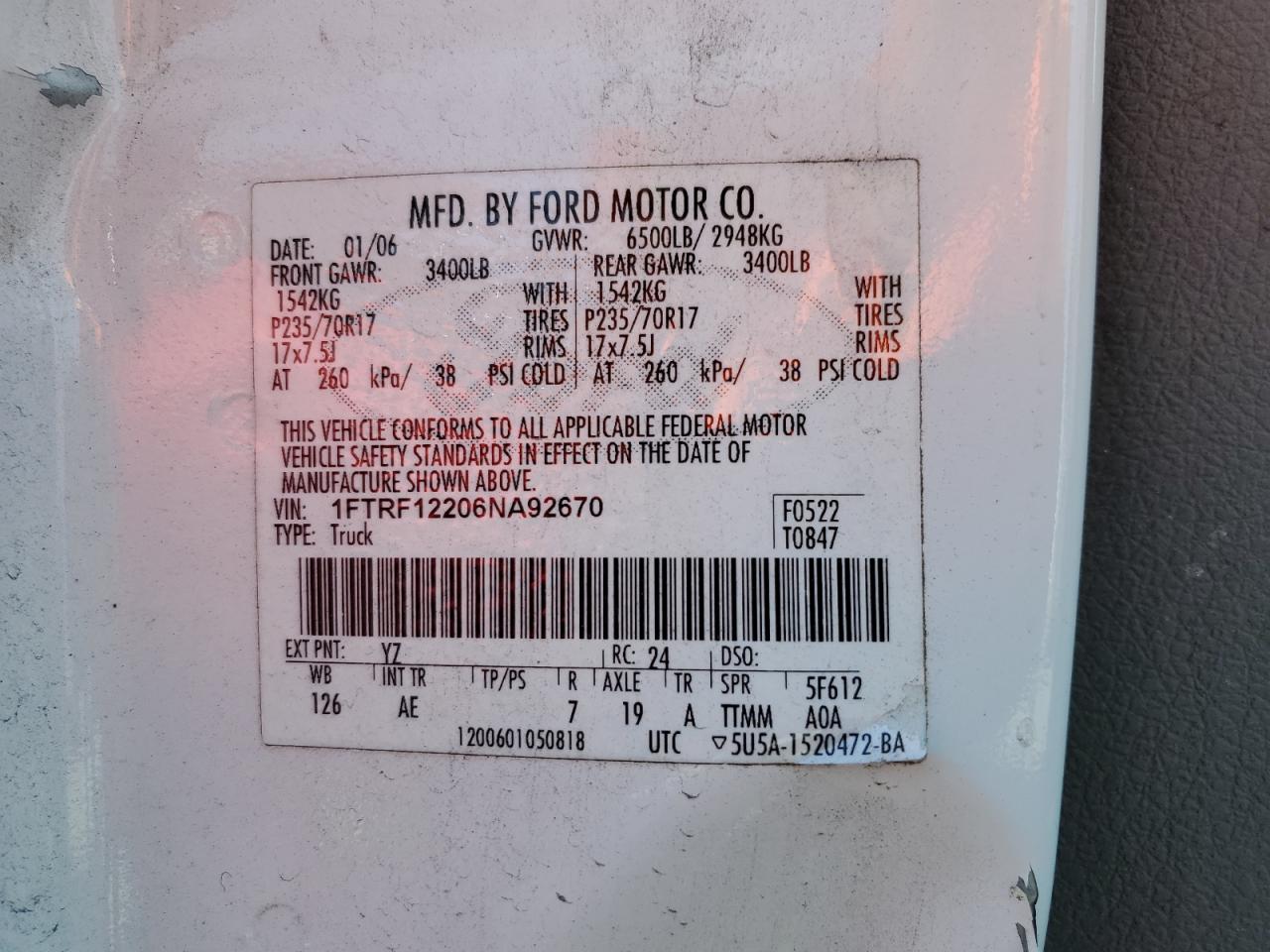 Ford F150 2006