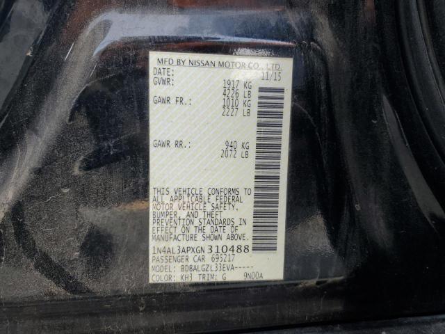 2016 NISSAN ALTIMA 2.5 - 1N4AL3APXGN310488