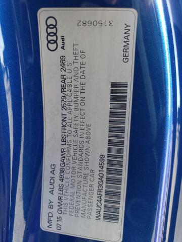 2016 AUDI S5 PREMIUM WAUC4AFR3GA014599