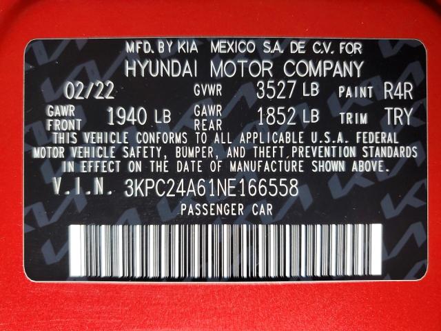 2022 HYUNDAI ACCENT SE 3KPC24A61NE166558