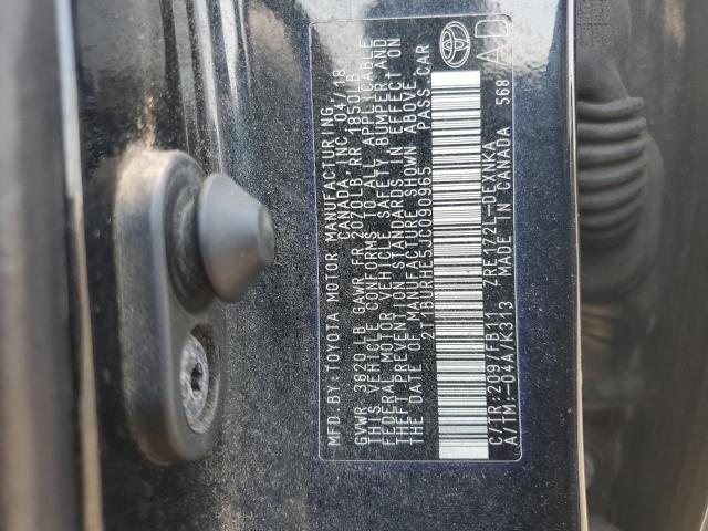 2018 TOYOTA COROLLA L - 2T1BURHE5JC090965