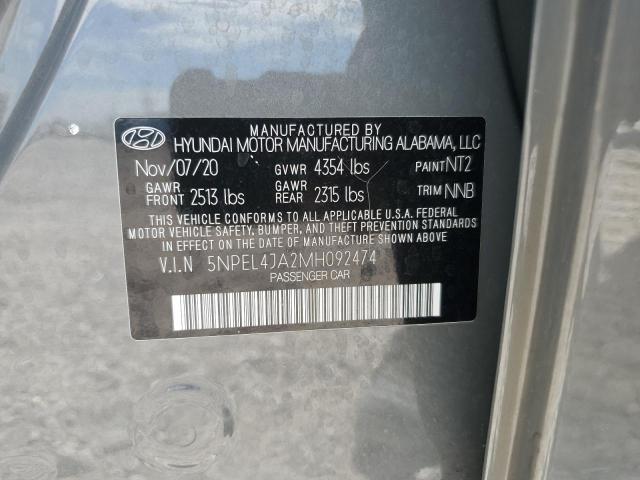 2021 HYUNDAI SONATA SEL - 5NPEL4JA2MH092474