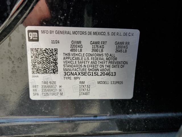 2025 CHEVROLET EQUINOX AC 3GNAXSEG1SL204613