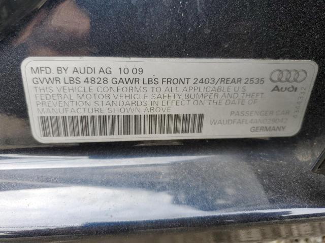 2010 AUDI A4 PREMIUM - WAUDFAFL4AN029042