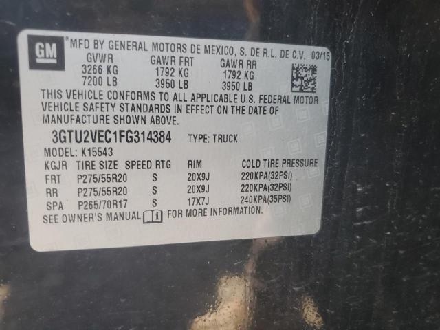 2015 GMC SIERRA K15 3GTU2VEC1FG314384