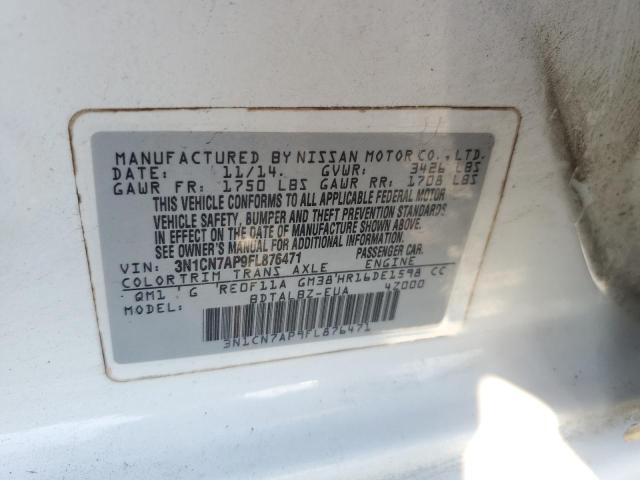 2015 NISSAN VERSA SV - 3N1CN7AP9FL876471