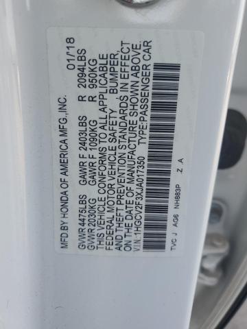 2018 HONDA ACCORD SPO 1HGCV2F3XJA017350