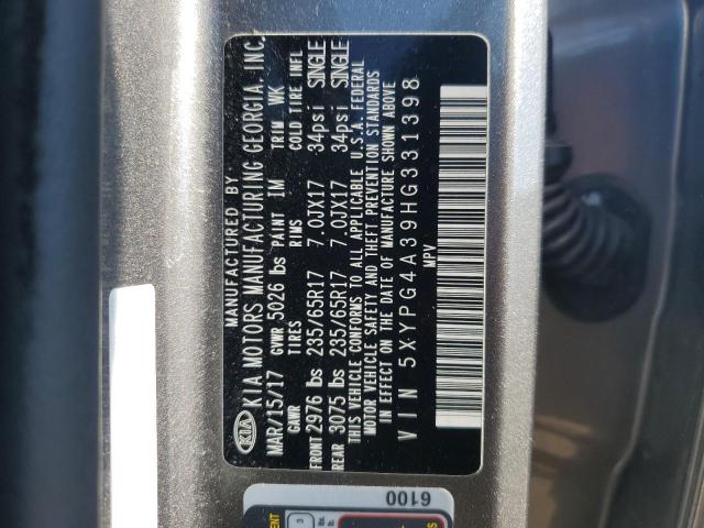 2017 KIA SORENTO LX 5XYPG4A39HG331398