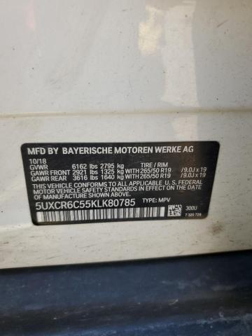 2019 BMW X5 XDRIVE4 - 5UXCR6C55KLK80785